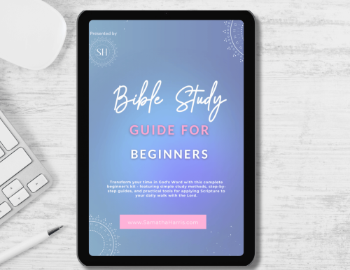Bible Study Guide Mockup | samathaharris.com